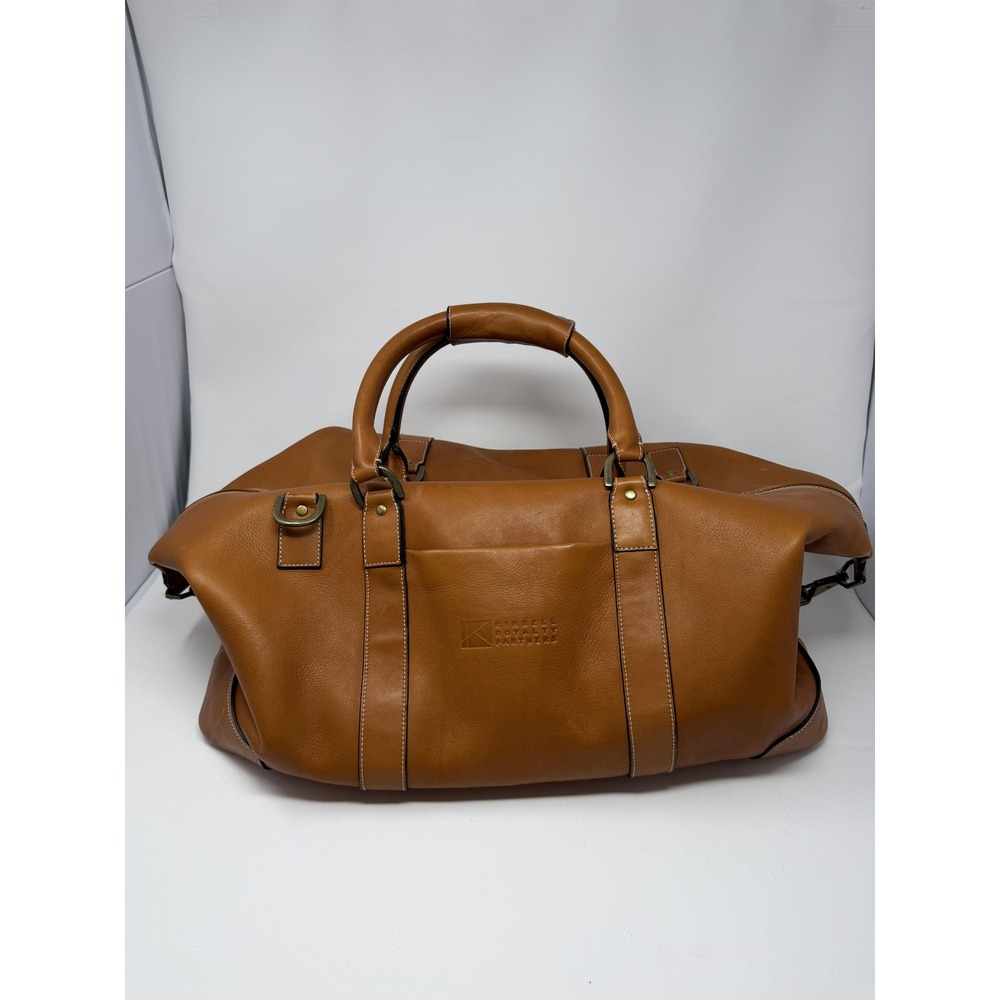 Links & Kings Brown Leather Duffel Bag Men Travel Soft Case Colombia Carry On